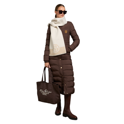 Milton Longline Coat Chocolate