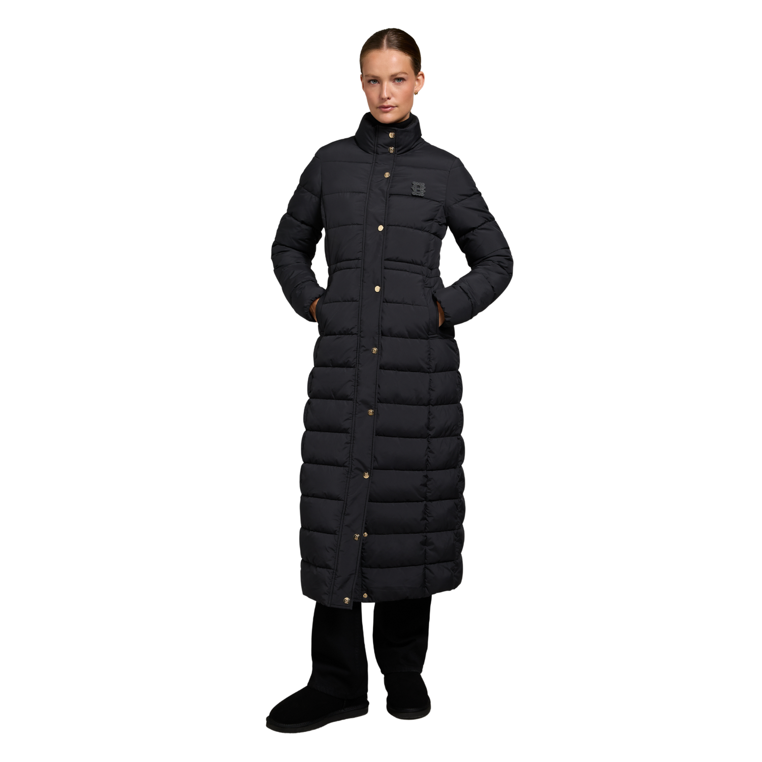 Milton Longline Coat Black