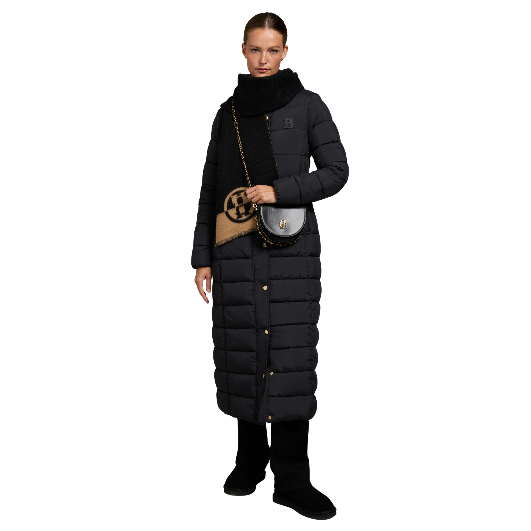 Milton Longline Coat Black