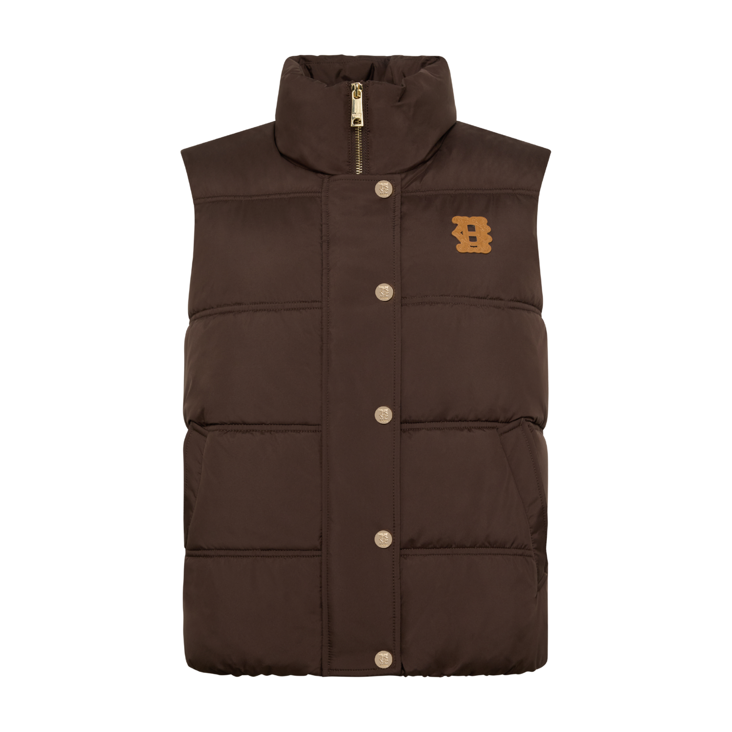 Milton Padded Gilet Chocolate