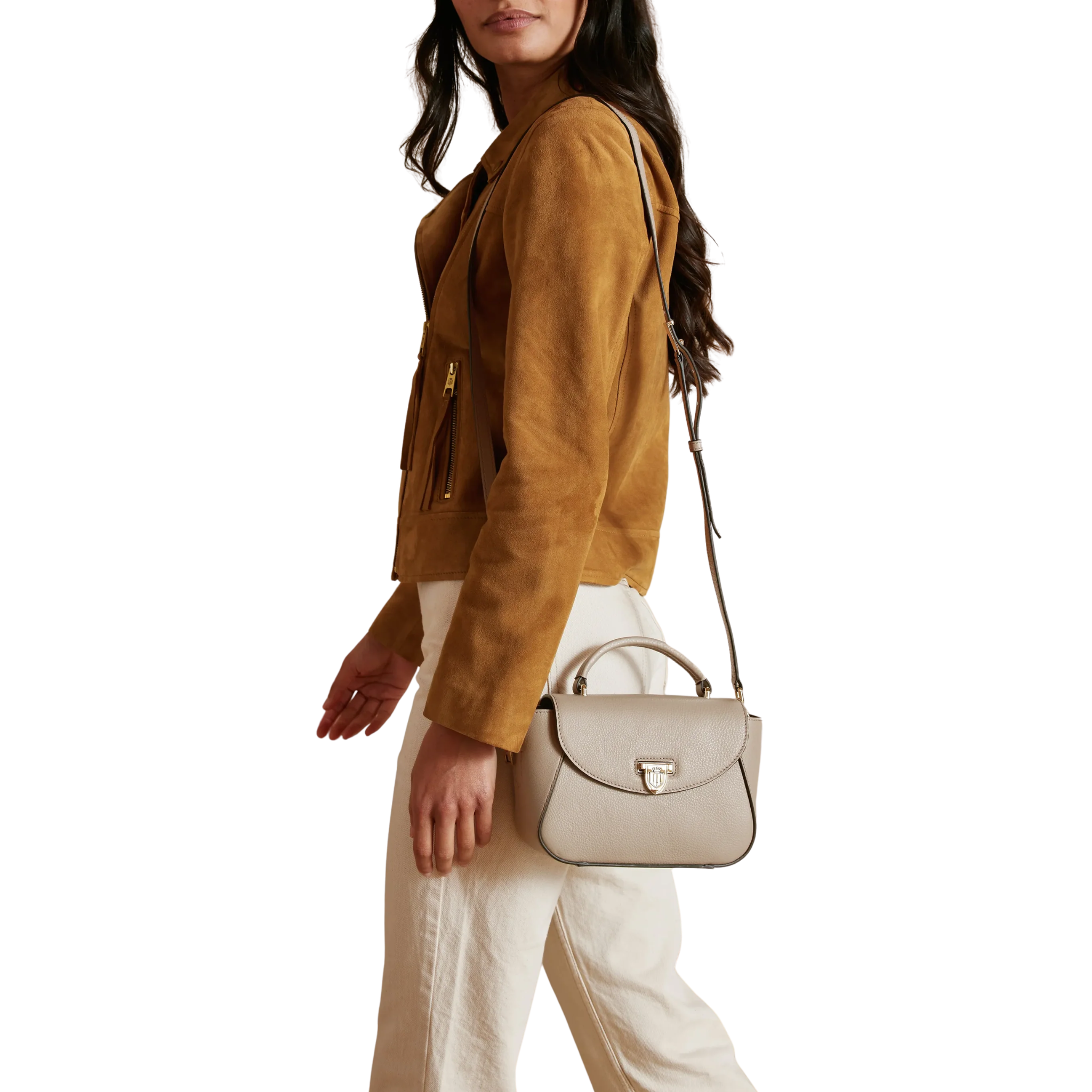 Mini Blenheim Handbag Stone Leather