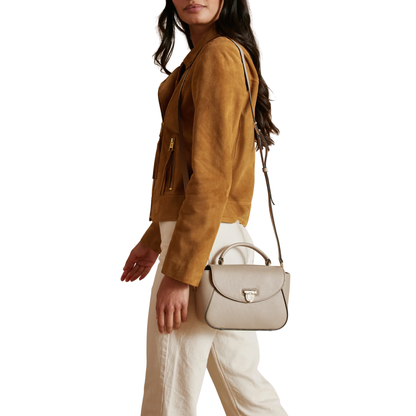 Mini Blenheim Handbag Stone Leather