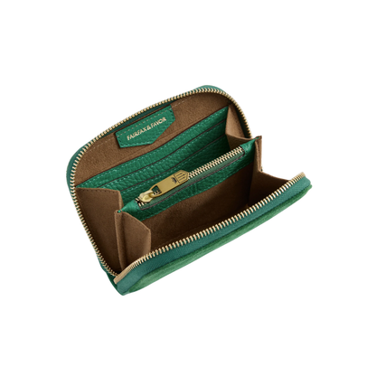 Mini Salisbury Purse Clover Green Suede