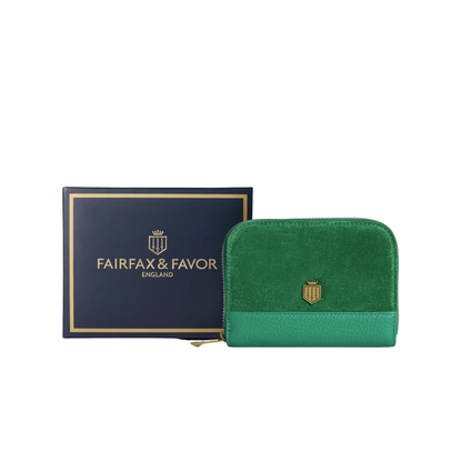 Mini Salisbury Purse Clover Green Suede