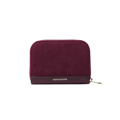 Mini Salisbury Purse Elderberry Suede