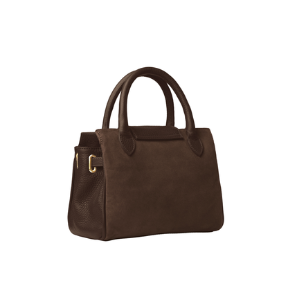 Mini Windsor Handbag Chocolate Suede