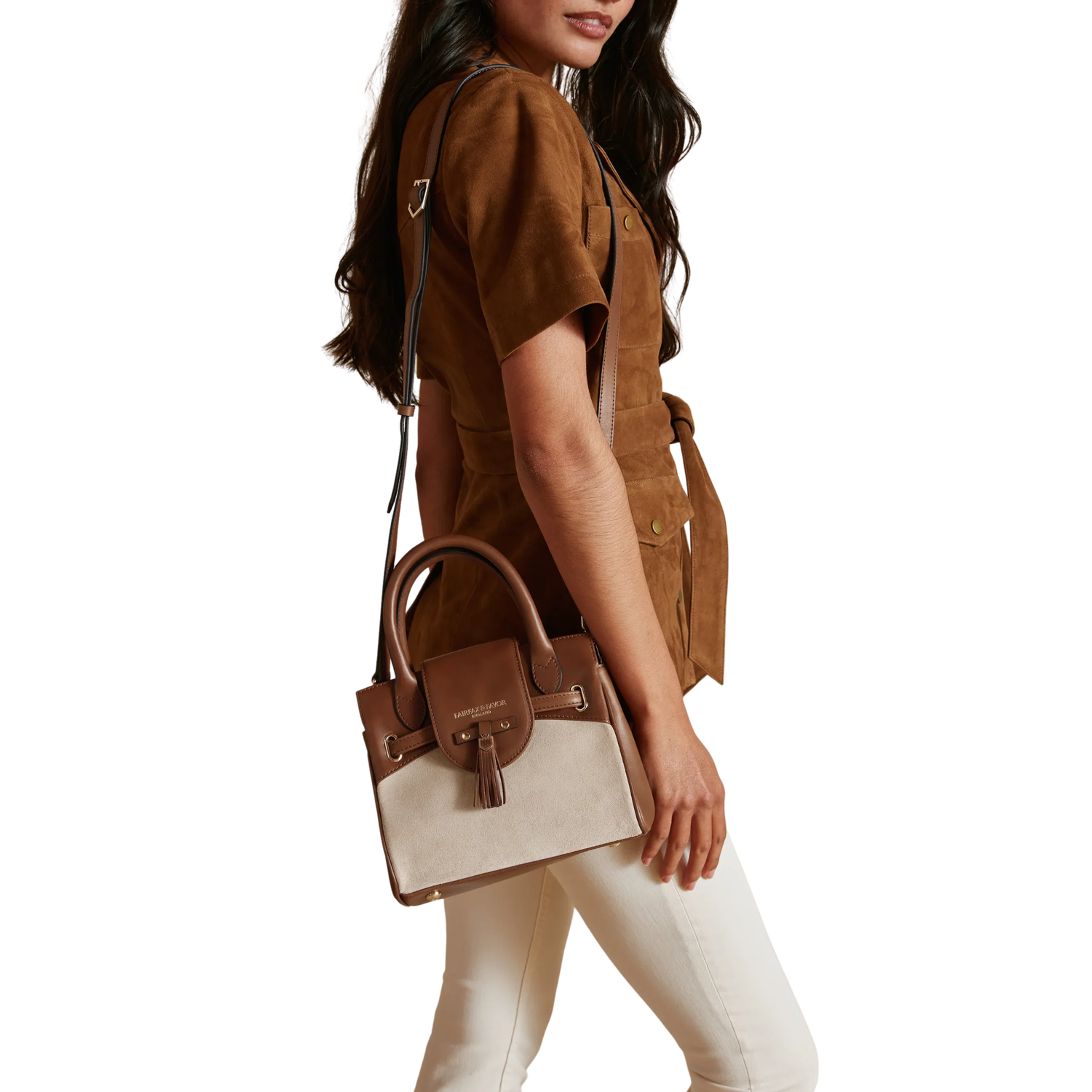Mini Windsor Handbag Tan/Stone Leather