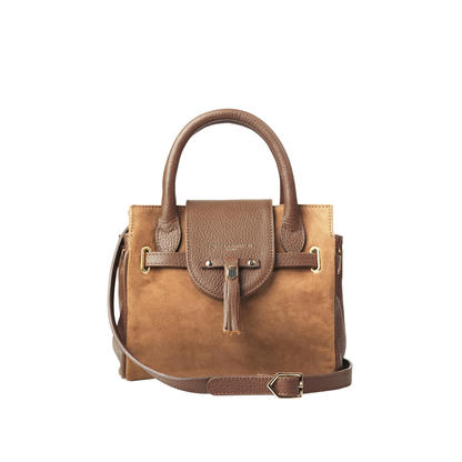 Mini Windsor Handbag Tan Suede