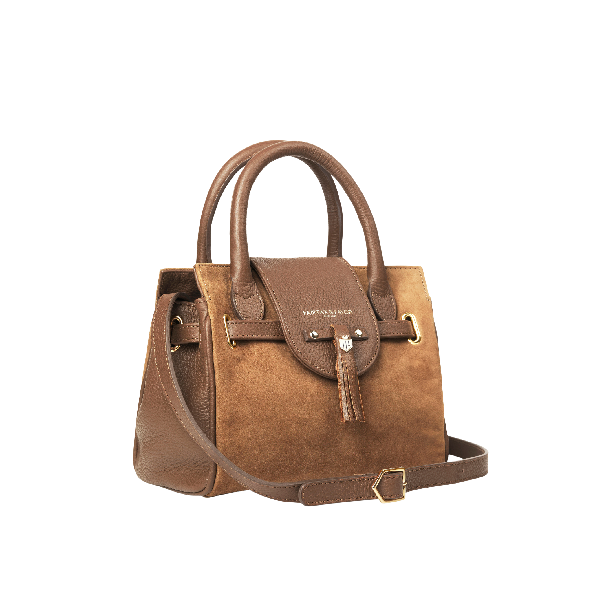 Mini Windsor Handbag Tan Suede