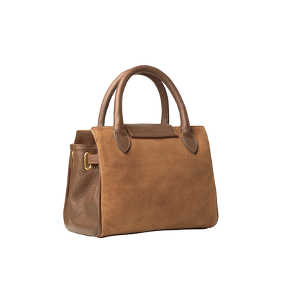 Mini Windsor Handbag Tan Suede