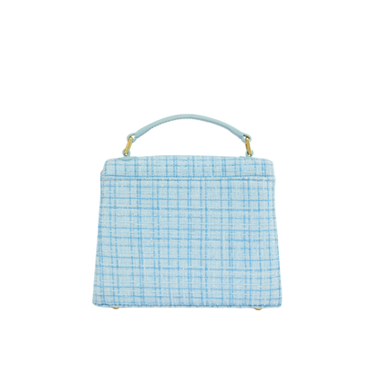 Mini Cheltenham Bag Ice Blue Boucle
