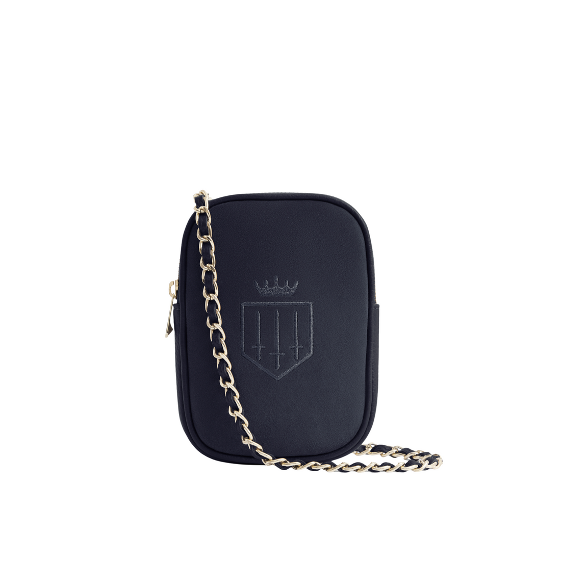 Mini Finsbury Cross Body Bag Navy Suede
