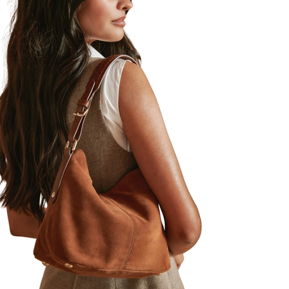 The Mini Tetbury Tan Suede
