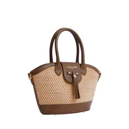 Mini Windsor Basket Bag Tan Leather