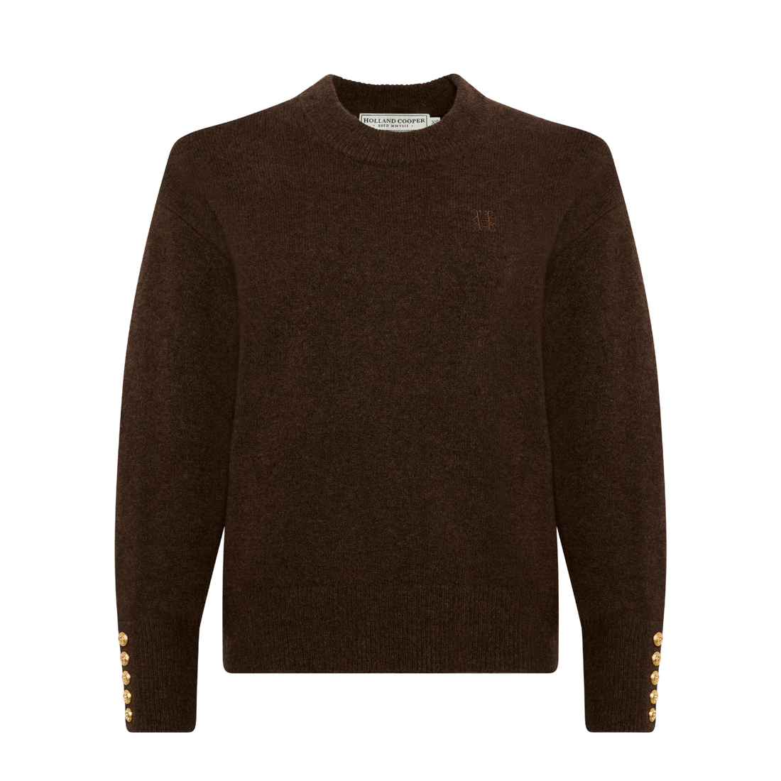 Nina Crew Neck Knit Chocolate