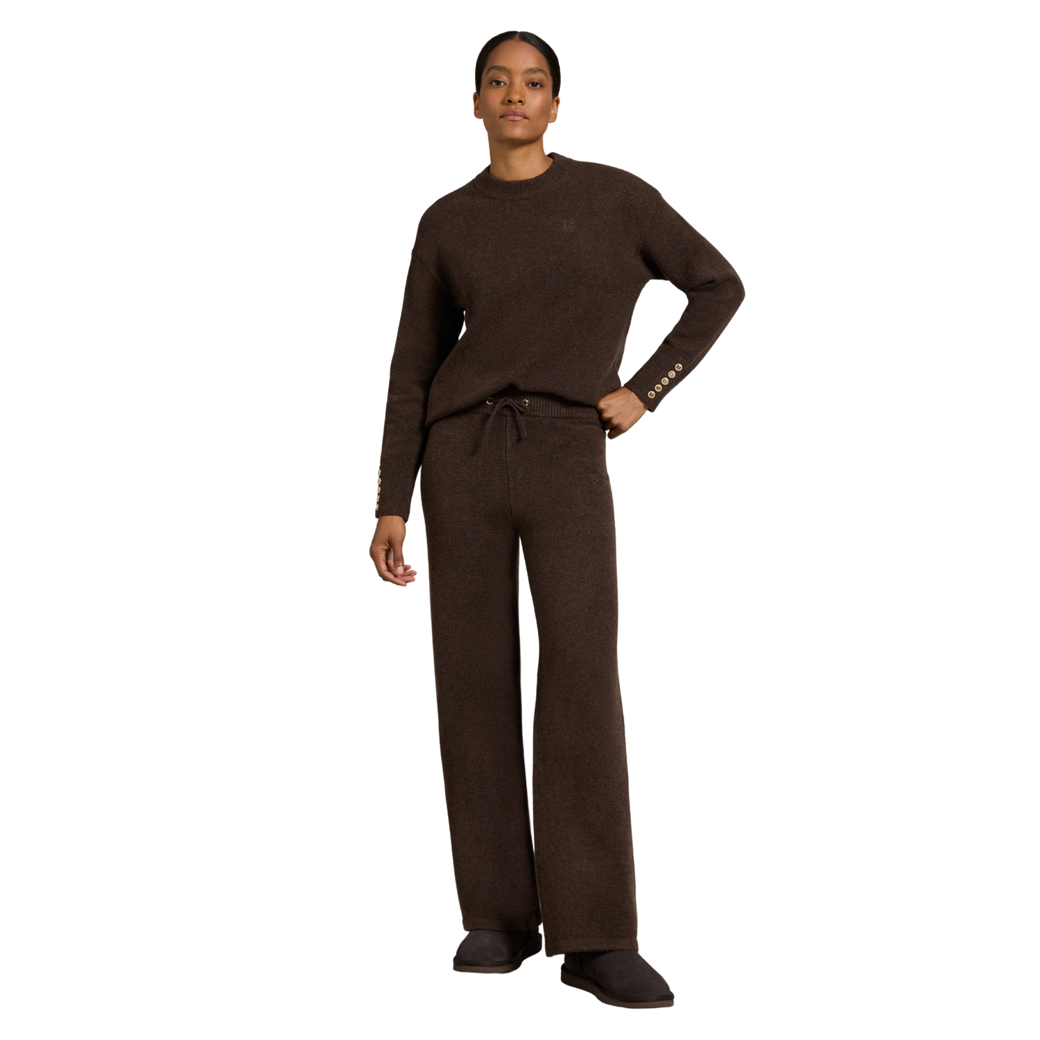 Nina Crew Neck Knit Chocolate