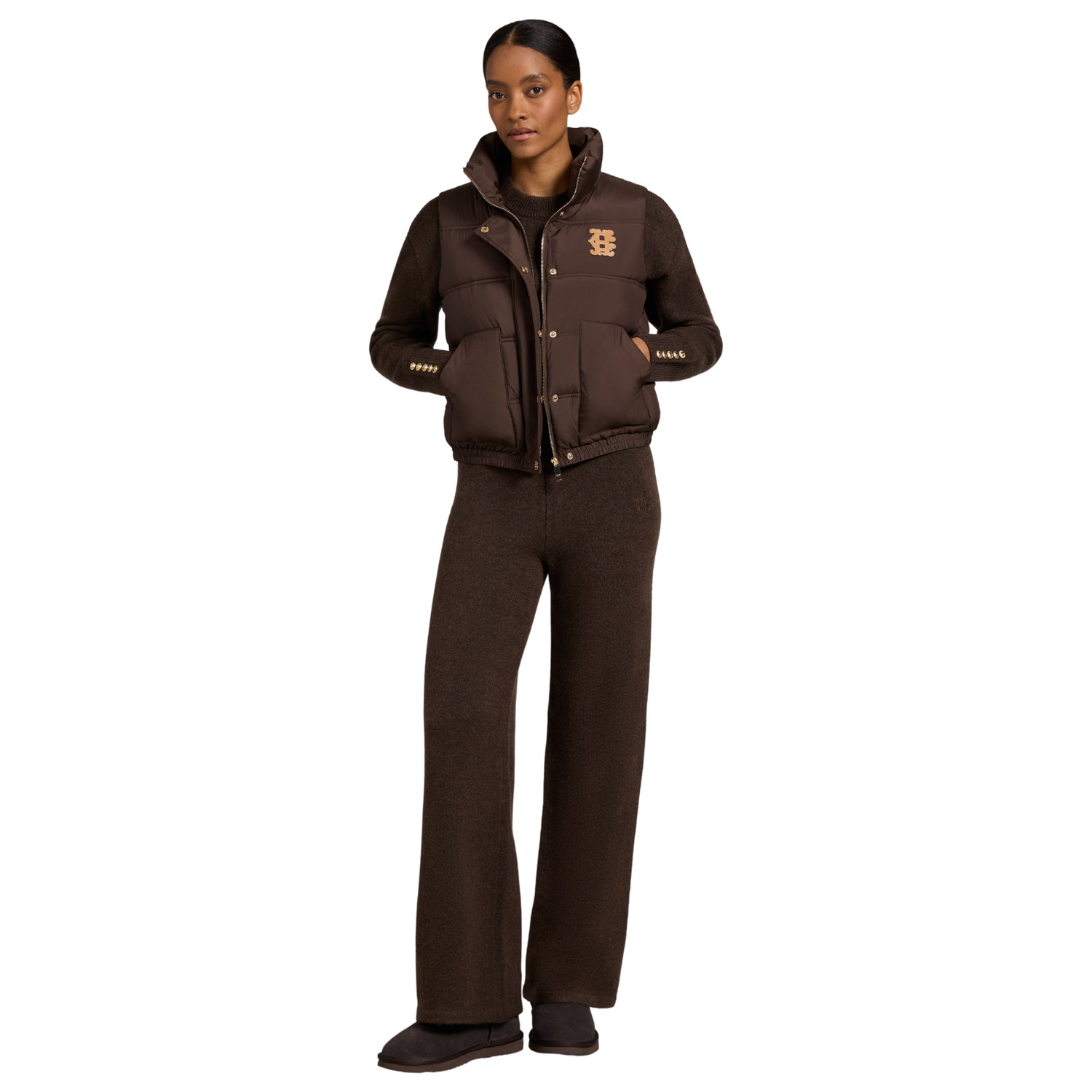 Nina Crew Neck Knit Chocolate