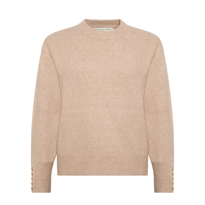Nina Crew Neck Knit Toffee Marl