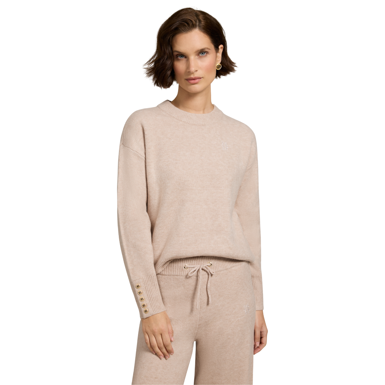 Nina Crew Neck Knit Toffee Marl