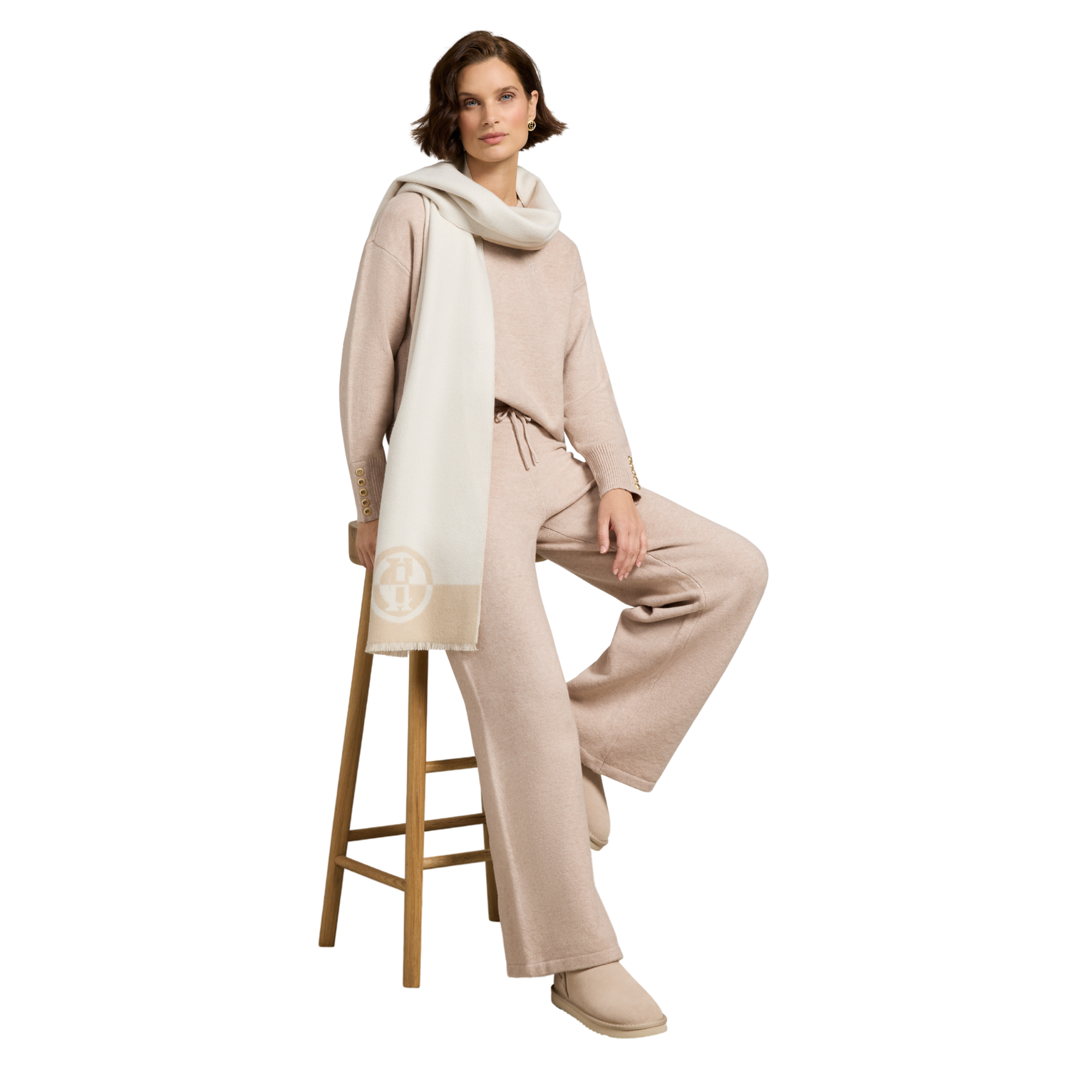 Nina Crew Neck Knit Toffee Marl