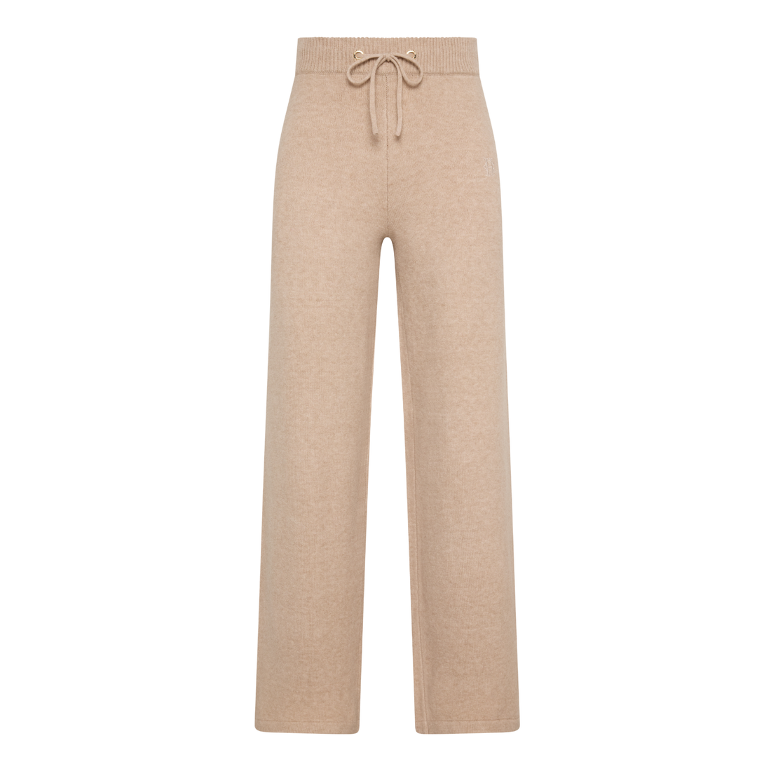 Nina Knitted Wide Leg Pant Toffee Marl