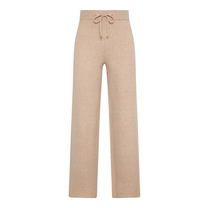 Nina Knitted Wide Leg Pant Toffee Marl