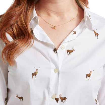 Norfolk Shirt Stag Print