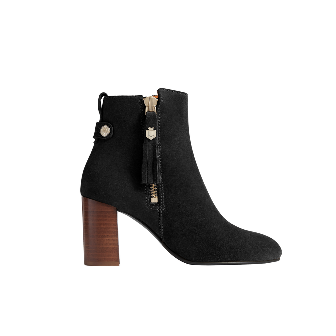 Oakham Ankle Boot Black Suede