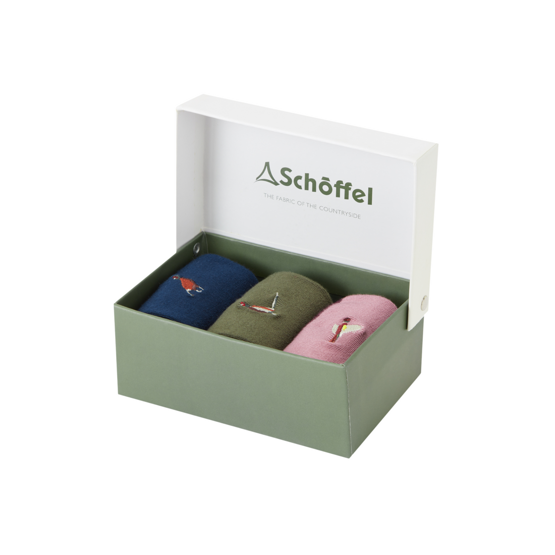 Bamboo Sock Box (Box of 3) Pheasant Mix 4-7