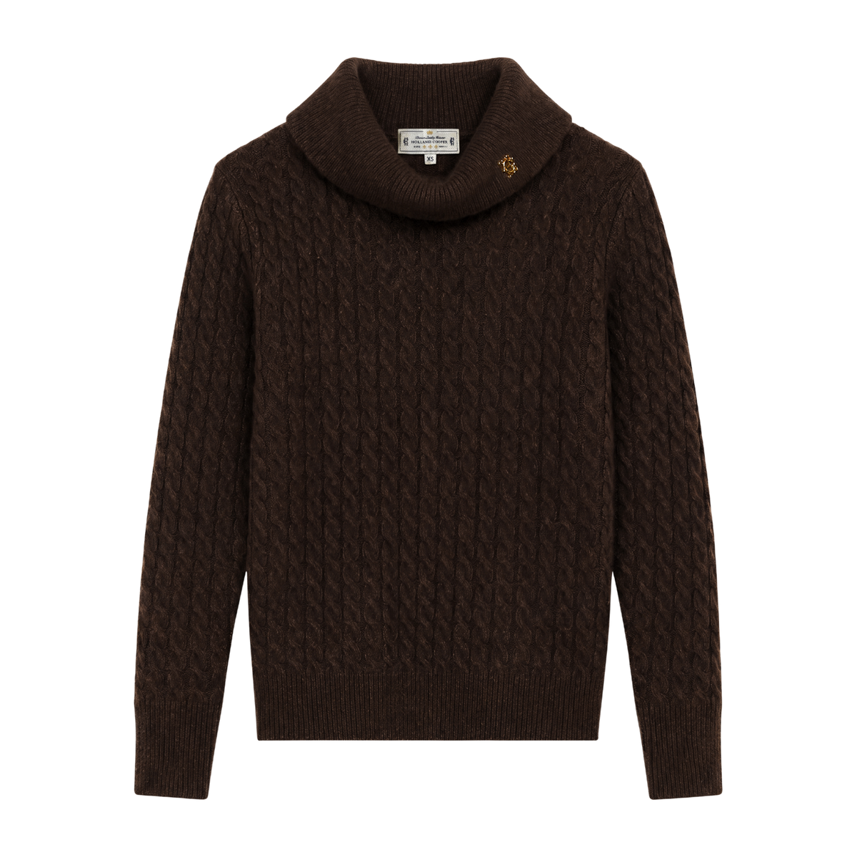 Polly Roll Neck Knit Chocolate
