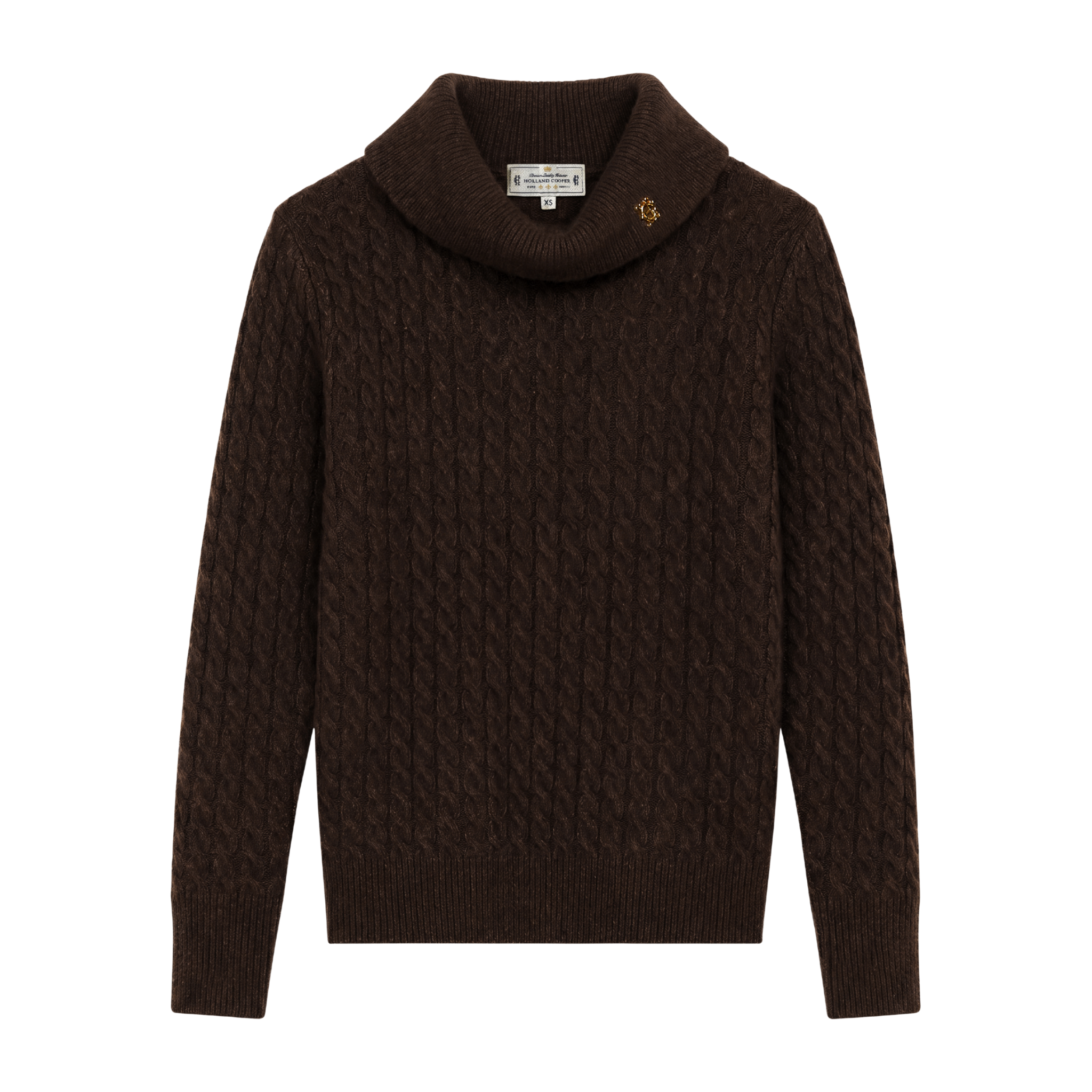 Polly Roll Neck Knit Chocolate