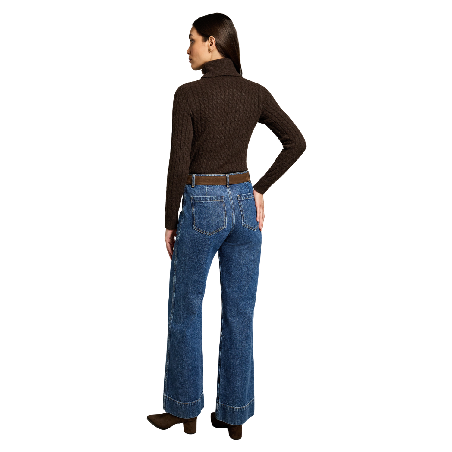 Polly Roll Neck Knit Chocolate