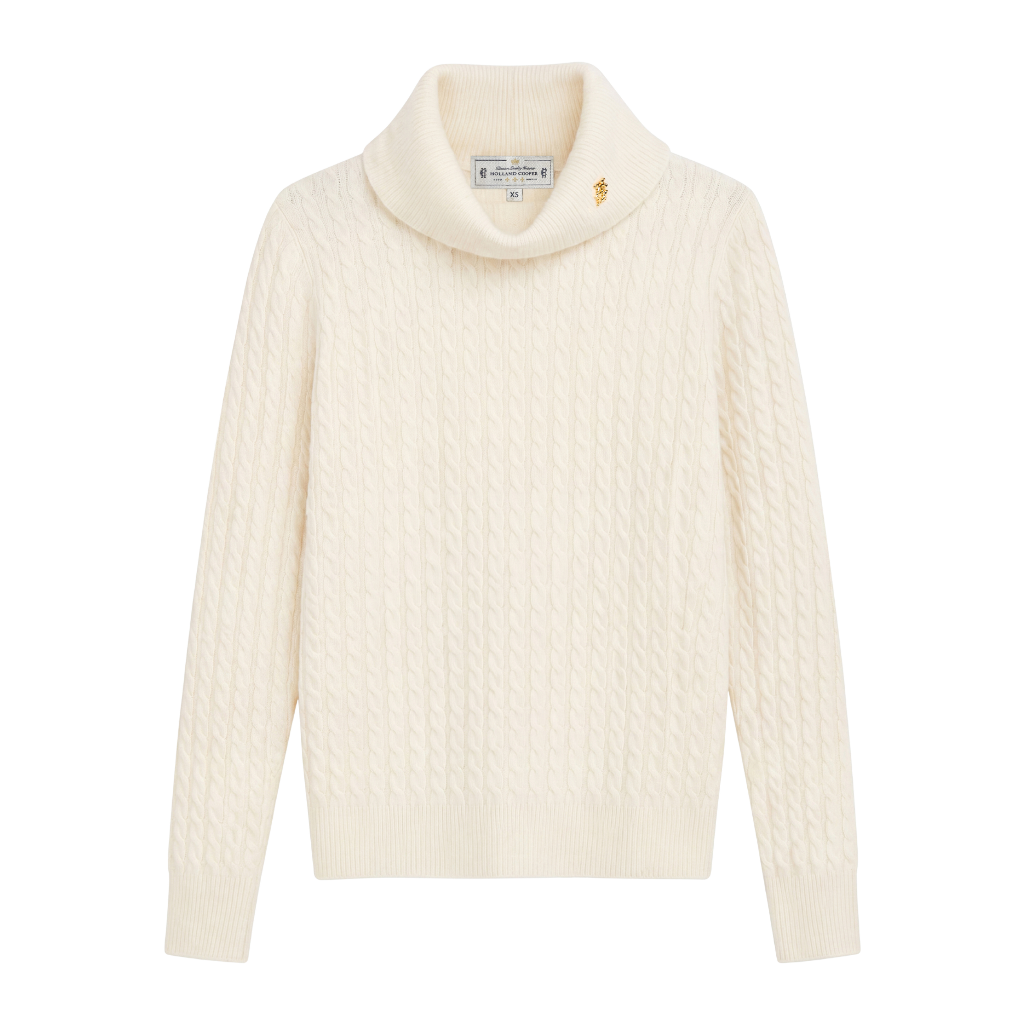 Polly Roll Neck Knit Winter White