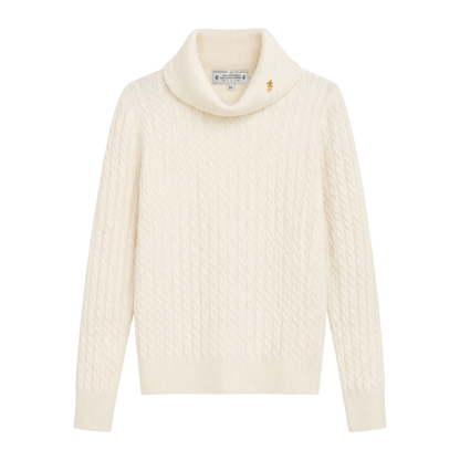 Polly Roll Neck Knit Winter White