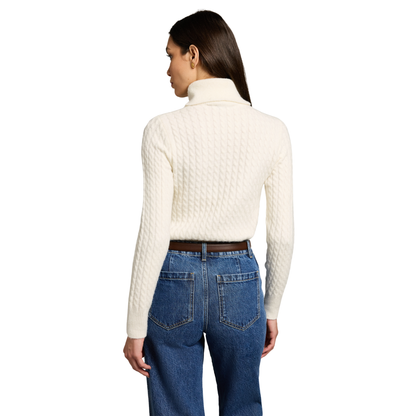 Polly Roll Neck Knit Winter White
