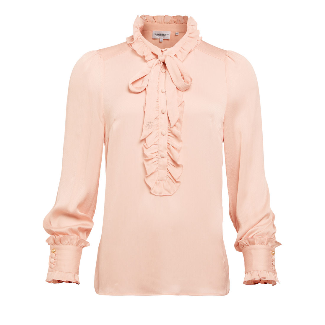 Rebecca Ruffle Blouse Blush