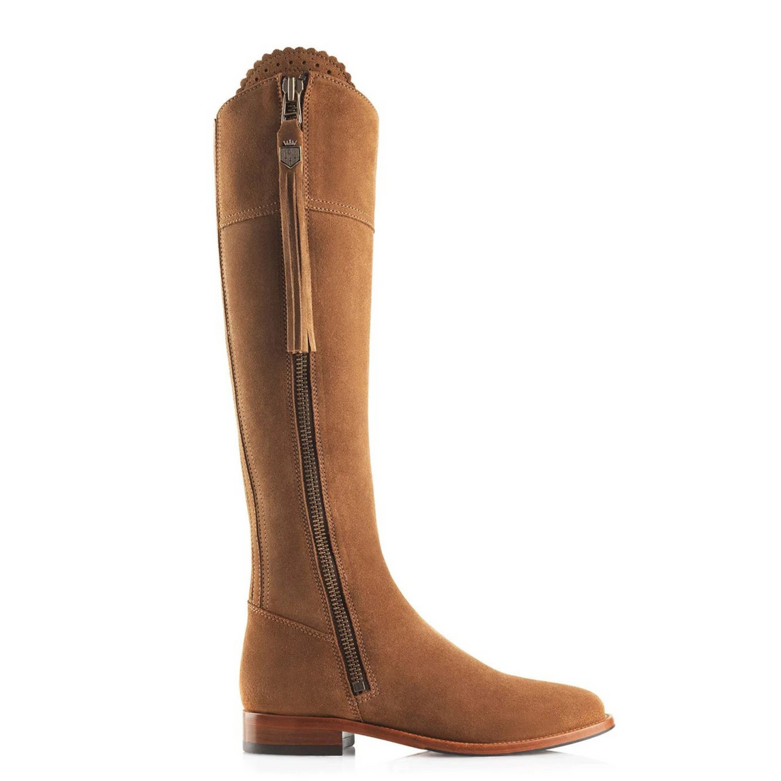 The Regina Narrow Fit Tan Suede