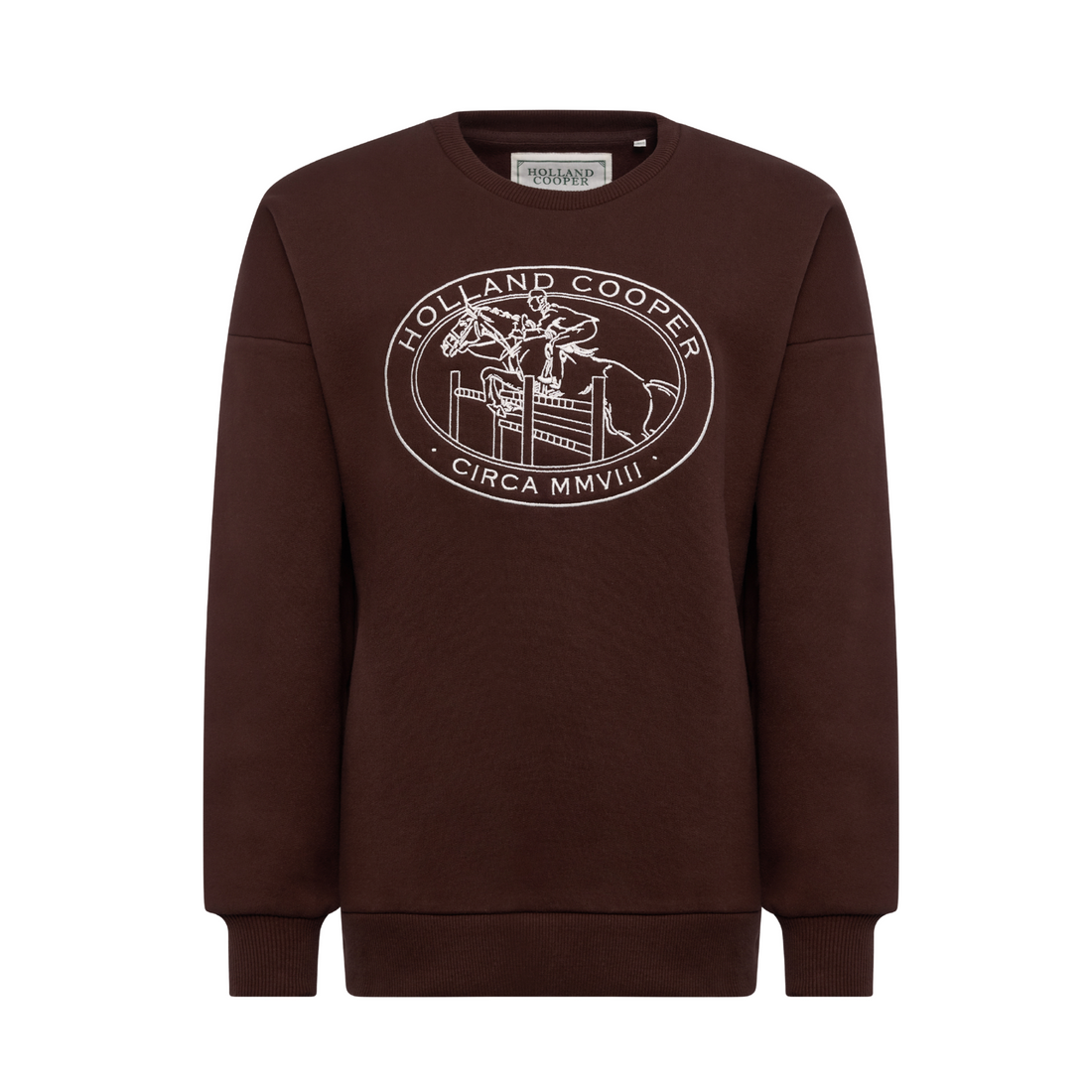 Relaxed Fit Crew Neck Sweat Walnut