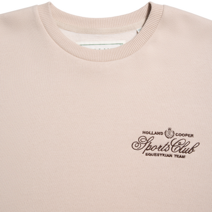 Relaxed Fit Crew Neck Sweat Stone