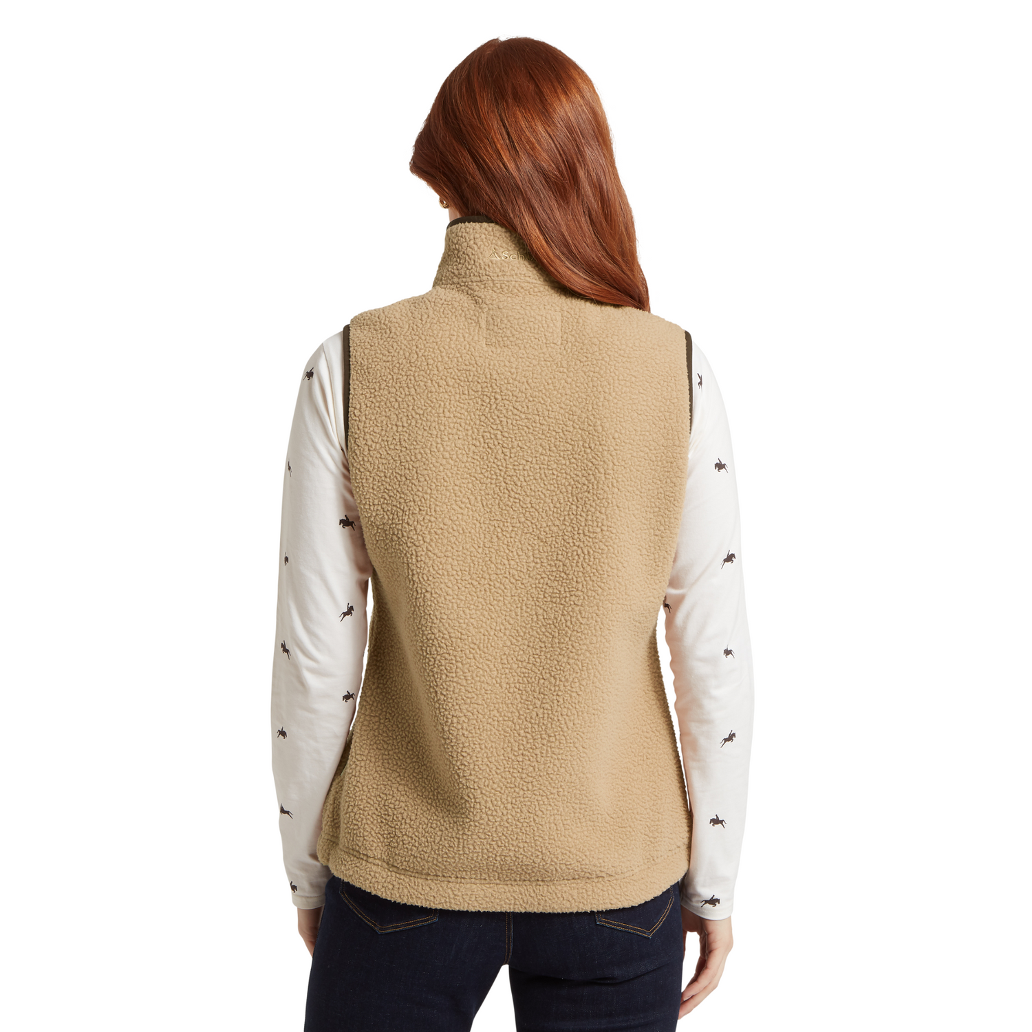 Lyndon Retro Fleece Gilet Tan