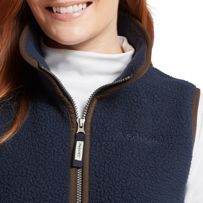 Lyndon Retro Fleece Gilet True Navy