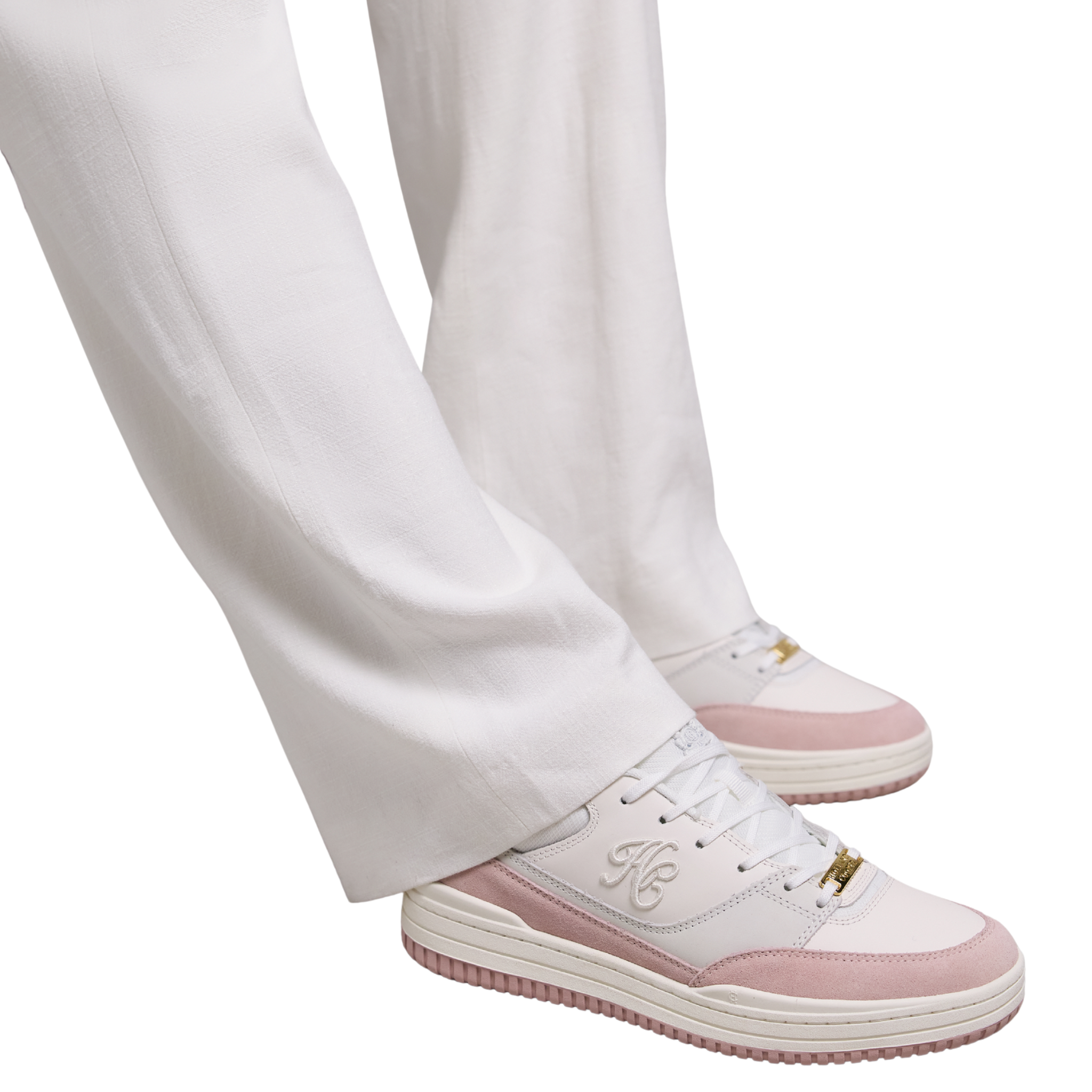 Retro Trainer Off White Blush Pink