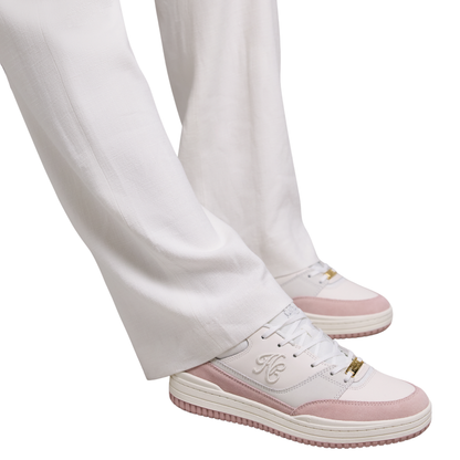 Retro Trainer Off White Blush Pink