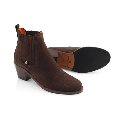Rockingham Ankle Boot Chocolate Suede