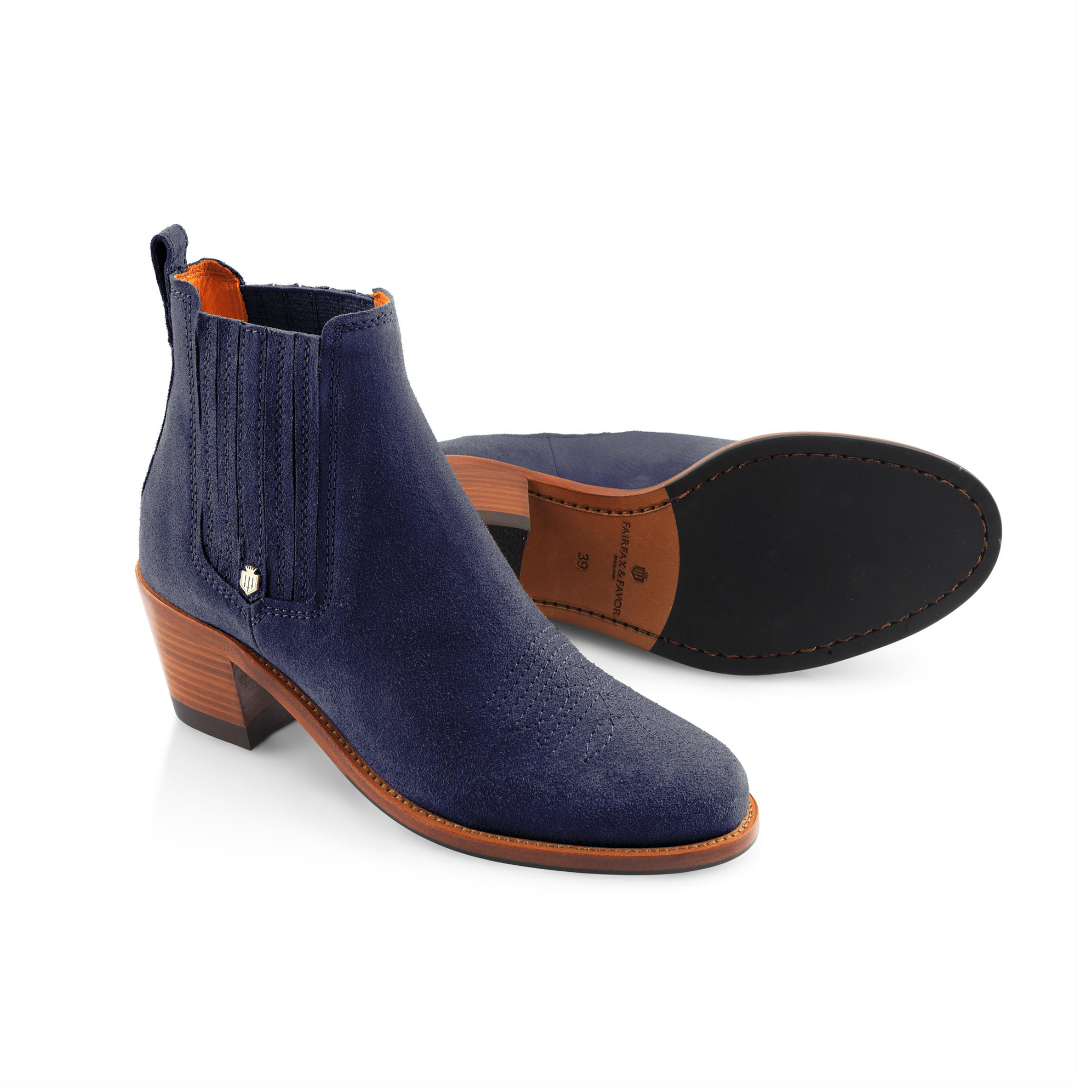 Rockingham Ankle Boot Ink Suede