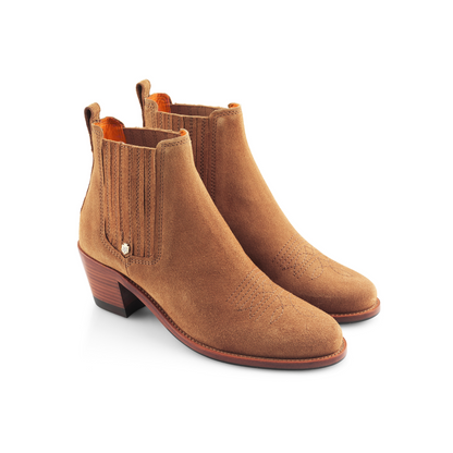 Rockingham Ankle Boot Tan Suede