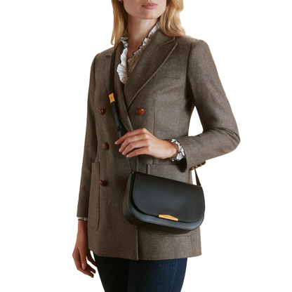 Rye Cross Body Bag Black Leather