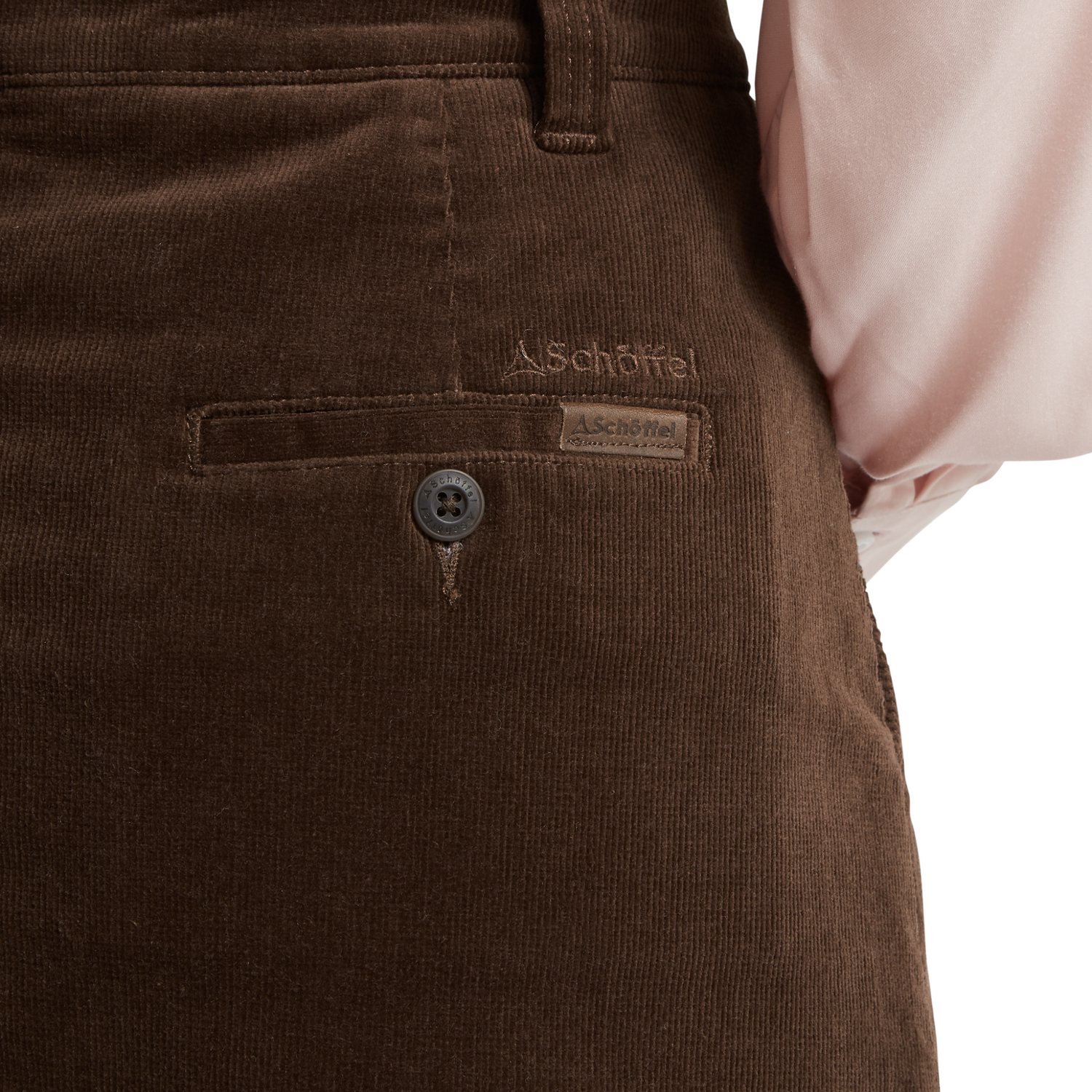 Sage Cord Skirt Chocolate