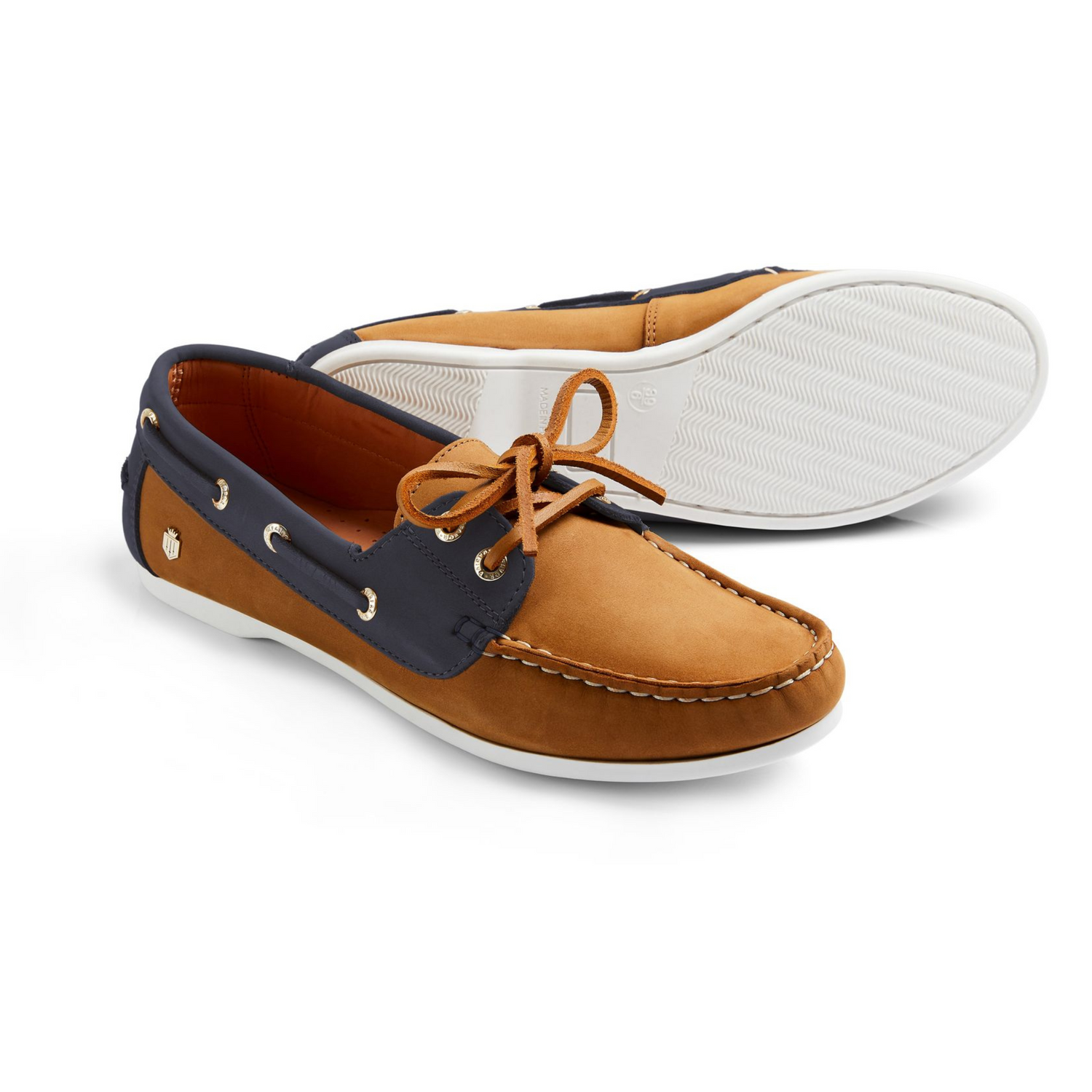 Salcombe Deck Shoe Tan/Navy Nubuck