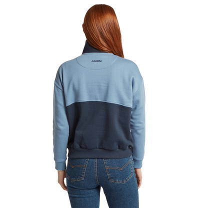 Braunton 1/4 Zip Sweatshirt Blueberry/Lake Blue